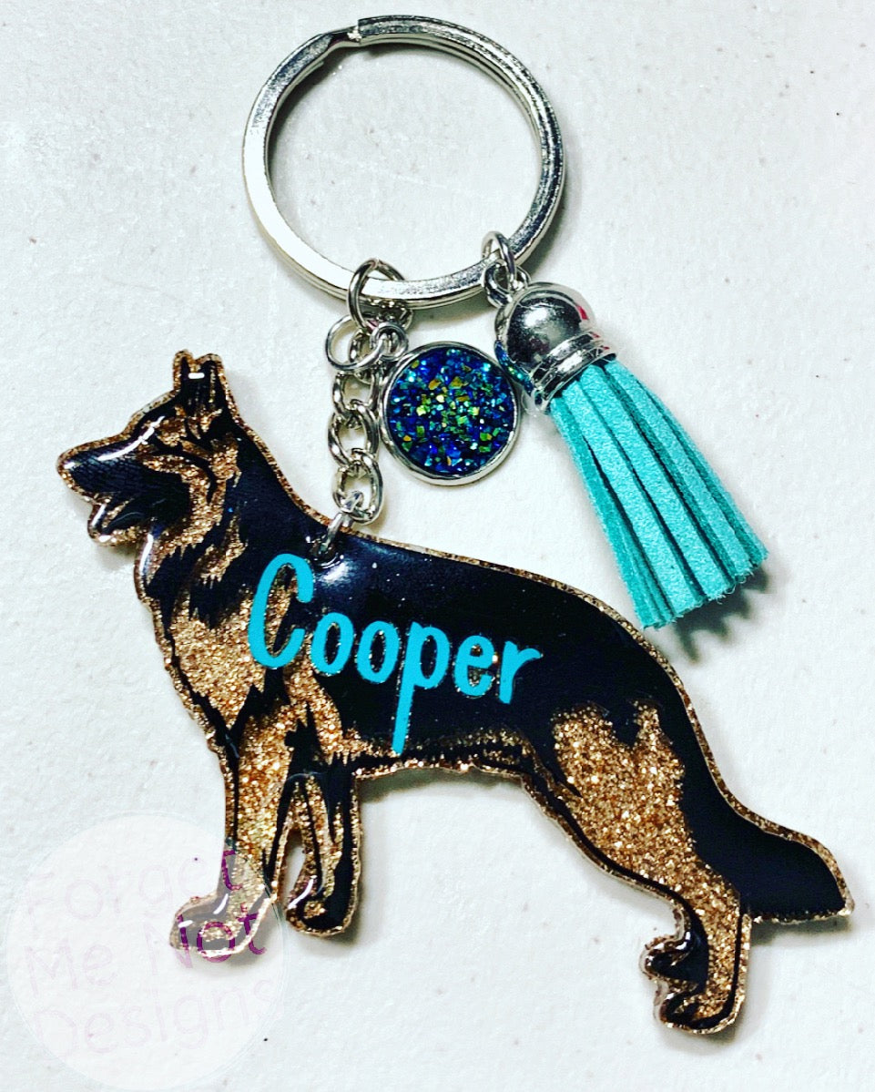 Dog Breed Keychain – Forget Me Not Designs