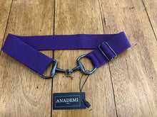 Load image into Gallery viewer, Anademi Black Bit Buckle Stretch Belts