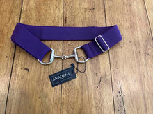 Load image into Gallery viewer, Anademi Silver Bit Buckle Stretch Belts