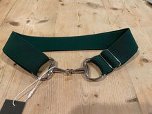 Load image into Gallery viewer, Anademi Silver Bit Buckle Stretch Belts