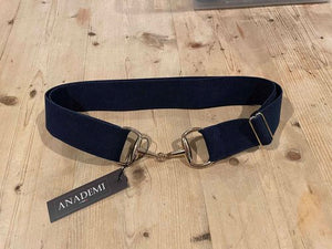 Anademi Silver Bit Buckle Stretch Belts