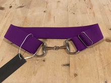 Load image into Gallery viewer, Anademi Silver Bit Buckle Stretch Belts