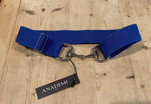 Load image into Gallery viewer, Anademi Silver Bit Buckle Stretch Belts