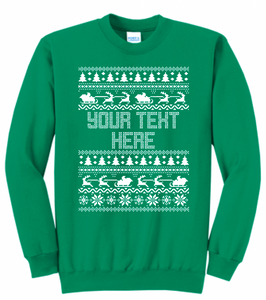 Holiday Ugly Sweater Sweatshirts - Youth