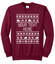 Load image into Gallery viewer, Holiday Ugly Sweater Sweatshirts - Youth