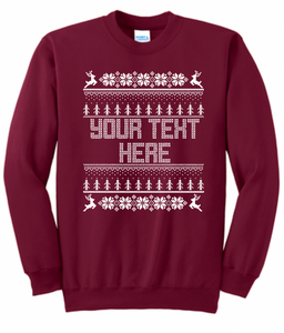 Holiday Ugly Sweater Sweatshirts - Youth