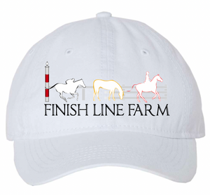 Finish Line Farm - Classic Unstructured Baseball Cap (Small Fit & Regular)