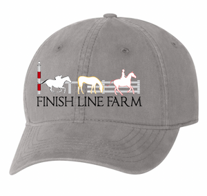 Finish Line Farm - Classic Unstructured Baseball Cap (Small Fit & Regular)