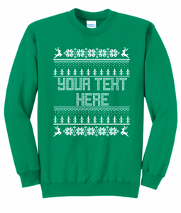 Holiday Ugly Sweater Sweatshirts - Youth