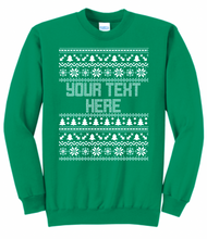 Load image into Gallery viewer, Holiday Ugly Sweater Sweatshirts - Youth