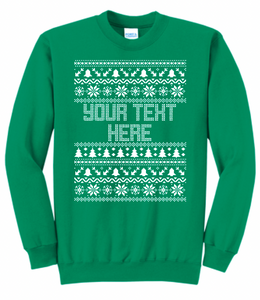 Holiday Ugly Sweater Sweatshirts - Youth