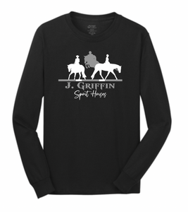 J. Griffin Sport Horses - Gildan® - Ultra Cotton® 100% Cotton Long Sleeve T-Shirt - Screen Printed