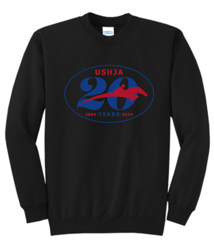 USHJA 20th Anniversary - Glidan Heavy Blend Crewneck Sweatshirt