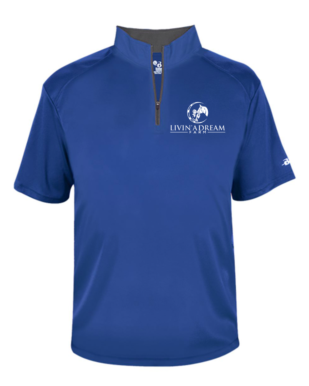 Livin' A Dream Farm - B-Core Quarter-Zip Pullover Short Sleeve (Men's, Youth)