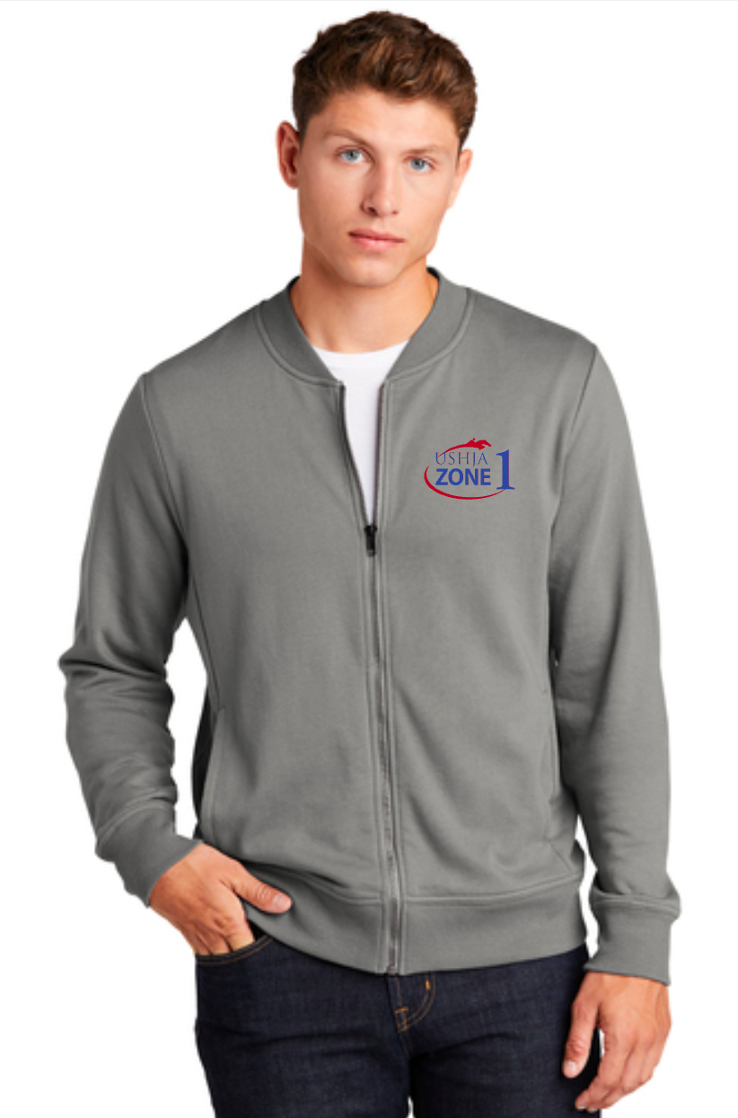 USHJA Zone - Sport-Tek® Lightweight French Terry Bomber