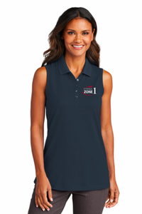 USHJA Zone - Port Authority® Ladies Dry Zone® UV Micro-Mesh Sleeveless Polo