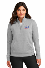 Load image into Gallery viewer, USHJA Zone - Nike Ladies Club Fleece Sleeve Swoosh 1/2-Zip