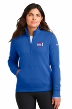 Load image into Gallery viewer, USHJA Zone - Nike Ladies Club Fleece Sleeve Swoosh 1/2-Zip