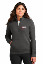 Load image into Gallery viewer, USHJA Zone - Nike Ladies Club Fleece Sleeve Swoosh 1/2-Zip