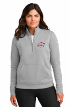 Load image into Gallery viewer, USHJA Zone - Nike Ladies Club Fleece Sleeve Swoosh 1/2-Zip