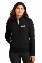 Load image into Gallery viewer, USHJA Zone - Nike Ladies Club Fleece Sleeve Swoosh 1/2-Zip