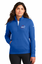 Load image into Gallery viewer, USHJA Zone - Nike Ladies Club Fleece Sleeve Swoosh 1/2-Zip