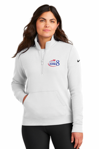 USHJA Zone - Nike Ladies Club Fleece Sleeve Swoosh 1/2-Zip