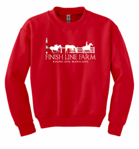 Finish Line Farm - Gildan® - Heavy Blend™ Crewneck Sweatshirt (Adult, Youth) - PRINTED