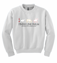 Load image into Gallery viewer, Finish Line Farm - Gildan® - Heavy Blend™ Crewneck Sweatshirt (Adult, Youth) - PRINTED