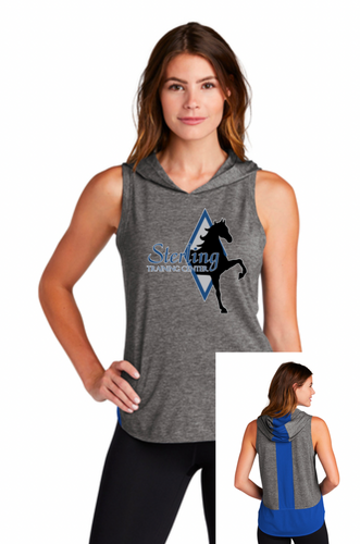 Sterling Training Center - Sport-Tek ® Ladies PosiCharge ® Tri-Blend Wicking Draft Hoodie Tank