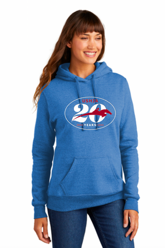 USHJA 20th Anniversary - Ladies Core Fleece Pullover Hooded Sweatshirt