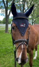 Load image into Gallery viewer, USHJA Zone - Tie Down Ear Bonnet