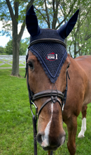 Load image into Gallery viewer, USHJA Zone - Tie Down Ear Bonnet