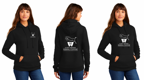 Lost Miner Riding Center - Port & Company ® Ladies Core Fleece Pullover Hooded Sweatshirt