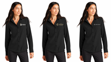 Load image into Gallery viewer, The Farm Ranch Team - Mercer+Mettle® Women&#39;s Stretch Crepe Long Sleeve Camp Blouse