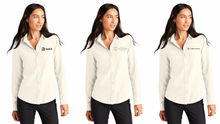 Load image into Gallery viewer, The Farm Ranch Team - Mercer+Mettle® Women&#39;s Stretch Crepe Long Sleeve Camp Blouse