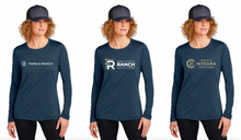 Load image into Gallery viewer, The Farm Ranch Team - Sport-Tek® Ladies Posi-UV® Pro Long Sleeve