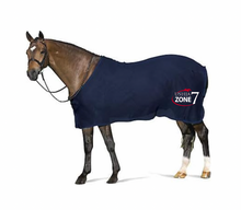 Load image into Gallery viewer, USHJA Zone - Show Scrim Dress Sheet Solid Navy