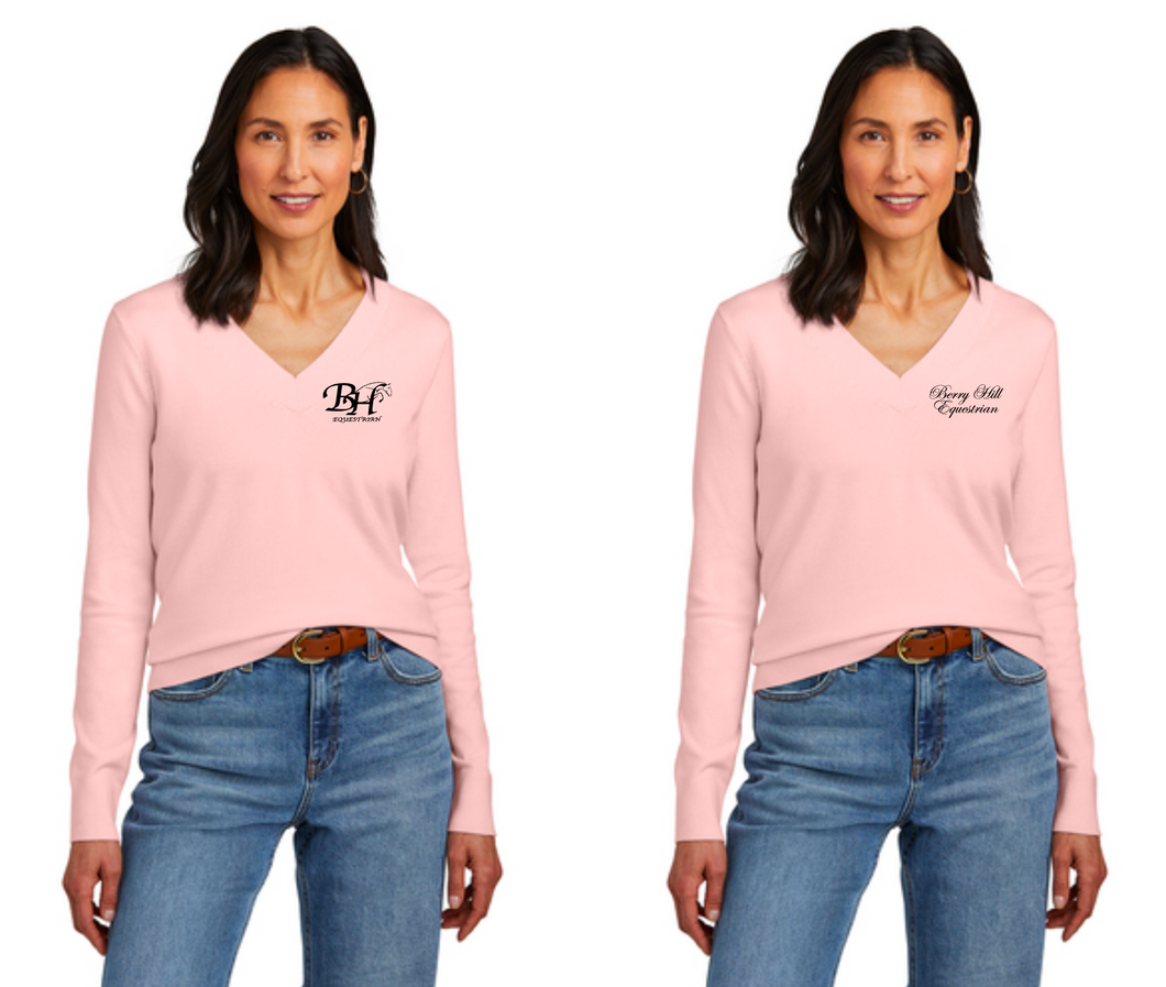 Berry Hill Equestrian - Brooks Brothers® Women’s Cotton Stretch V-Neck Sweater