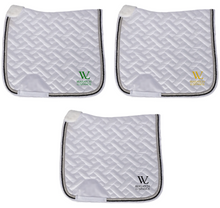 Load image into Gallery viewer, Wasatch Lusitanos - Satin Dressage Pad with Clear Crystals