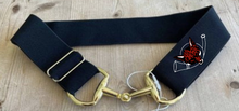 Load image into Gallery viewer, Loudoun Fairfax Hunt - Anademi Gold Bit Buckle Stretch Belts