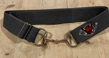 Load image into Gallery viewer, Loudoun Fairfax Hunt - Anademi Silver Bit Buckle Stretch Belts