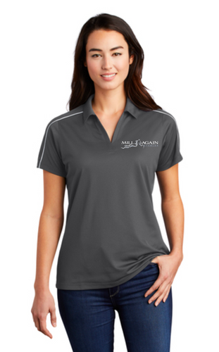 Mill-Again Stables - Sport-Tek® Ladies Micropique Sport-Wick® Piped Polo