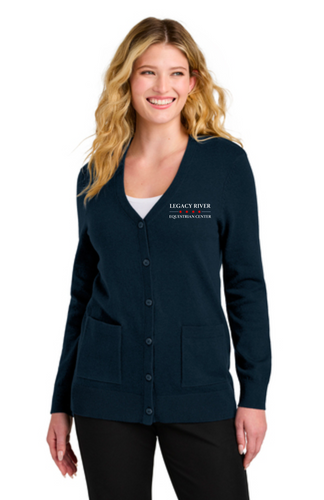 Legacy River Equestrian Center - Port Authority® Women’s Easy Care Button-Up Cardigan Sweater