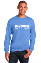 Load image into Gallery viewer, Hoofprints on the Heart - Adult Crewneck Sweatshirt