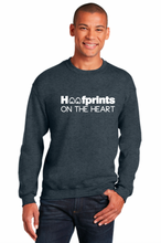 Load image into Gallery viewer, Hoofprints on the Heart - Adult Crewneck Sweatshirt