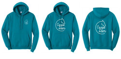 Carpe Diem Equestrian - Port & Company® Core Fleece Pullover Hooded Sweatshirt