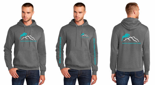 Sopris Equestrian Team - Port & Company® Core Fleece Pullover Hooded Sweatshirt - Screen Printed