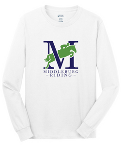 Middleburg Riding - Port & Company® Essential Long Sleeve Tee - Screen Printed