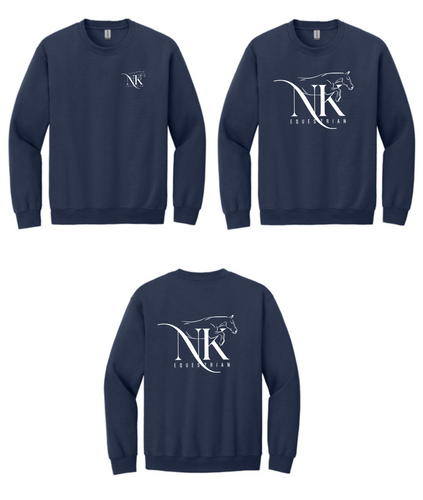 NK Equestrian - Port & Company® Core Fleece Crewneck Sweatshirt - Screen Printed